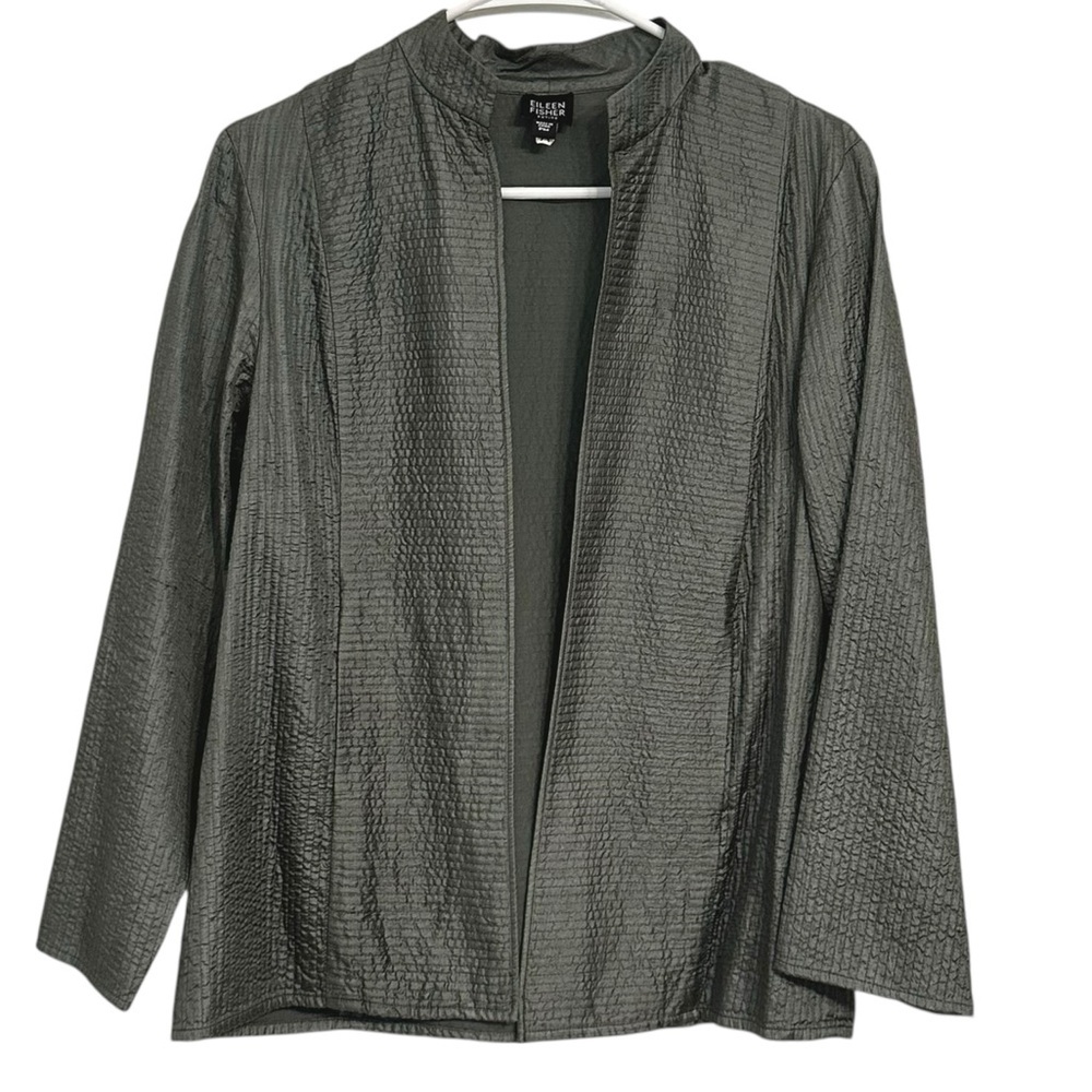 🔥HOST PICK🔥 Eileen Fisher Green Blazer and Pants Set PM - Picture 4 of 11